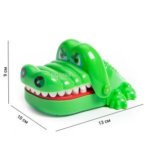 Win Out Crocodile Dentist, Настольная развлекательная игра для детей Крокодил-Дантист, пластиковый, зеленый
