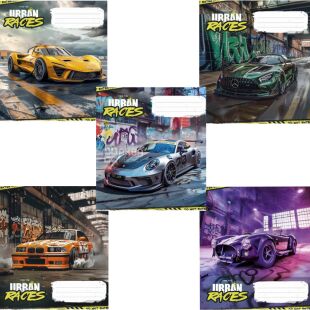 Школярик, 36 листов, Тетрадь в клетку, в ассортименте