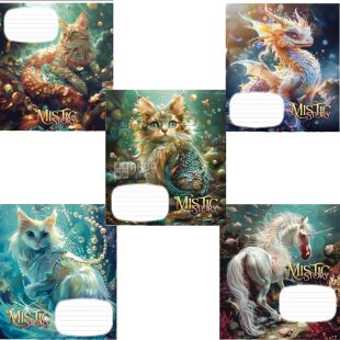 Школярик, 24 листа, Тетрадь в клетку, в ассортименте