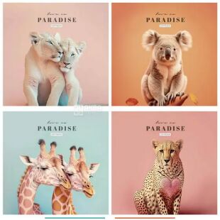 Школярик, 48 листов, Тетрадь в клетку, в ассортименте