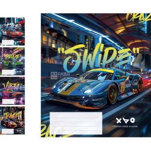 Школярик, 48 аркушів, Зошит в клітинку, в асортименті