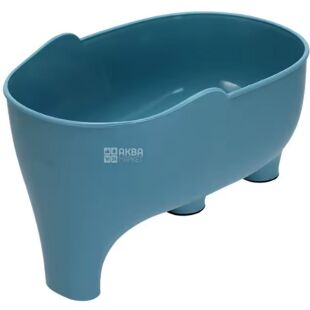 Універсальний дренажний кошик для кухні, пластиковий, бірюзовий, 22х10х14 см