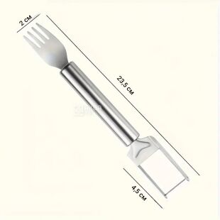Многофункциональная вилка-слайсер, нержавеющая сталь, 235 мм