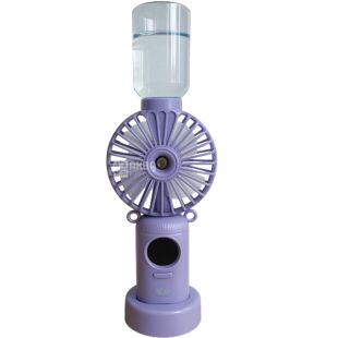 ViO HF-5, Вентилятор акумуляторний з розпилювачем та підставкою для телефона, складаний, фіолетовий