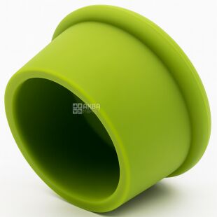 ViO, Крышка многоразовая силиконовая для винных бутылок, зеленая, 1 шт.