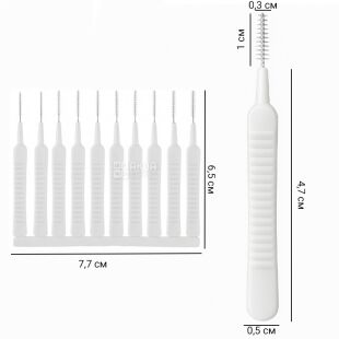Набор универсальных щеточек для чистки душевой лейки и мобильных девайсов, 10 шт.