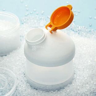 Універсальний контейнер для дитячої суміші, 4 х 120 мл, прозорий, пластиковий