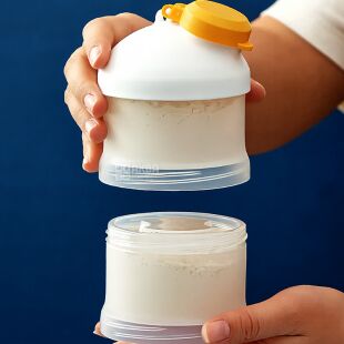 Універсальний контейнер для дитячої суміші, 4 х 120 мл, прозорий, пластиковий