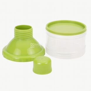 Универсальный контейнер для детской смеси, 4 х 100 мл, прозрачный, пластиковый