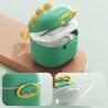 Контейнер для детской смеси с ложечкой, 400 мл, зеленый, пластиковый