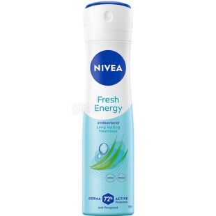 Nivea, 150 мл, Дезодорант-антиперспірант, Спрей, Енергія свіжості