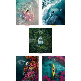 Школярик, 96 листов, Тетрадь в клетку, в ассортименте