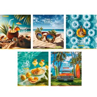 Школярик, 96 листов, Тетрадь в клетку, в ассортименте