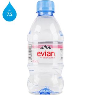 Evian, 0,33 л, Эвиан, Вода негазированная, ПЭТ