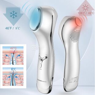 TOUCHBeauty TB-1589,  Масажер для обличчя та шкіри навколо очей із зігріваючим та охолоджуючим ефектом 2в1 Тач Б'юті