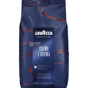 Lavazza Crema e Aroma, 1 кг, Кава в зернах середнього обсмаження Лавацца, купаж