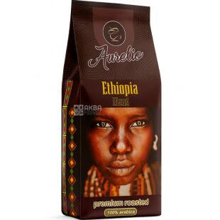 Aurelio Ethiopia, 453 г, Кофе в зернах средней обжарки Аурелио, 100% арабика