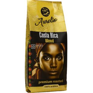 Aurelio Costa Rica, 453 г, Кава в зернах середнього обсмаження Ауреліо, 100% арабіка