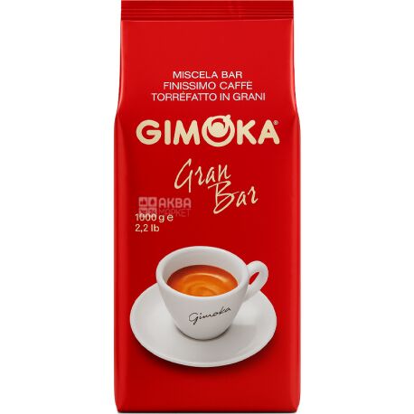Gimoka Gran Bar, 1 кг, Кофе в зернах средней обжарки Джимока, купаж