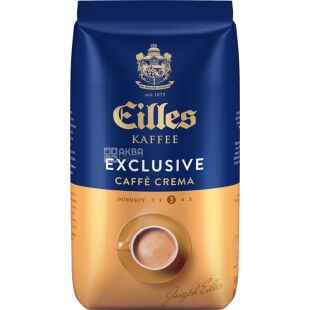 J.J. Eilles Exclusive Caffe Crema, 500 г, Кава в зернах середнього обсмаження Дарбовен, 100% арабіка
