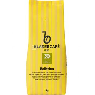  Blaser Cafe Ballerina, 1 кг, Кофе в зернах средней обжарки Блазер, 100% арабики