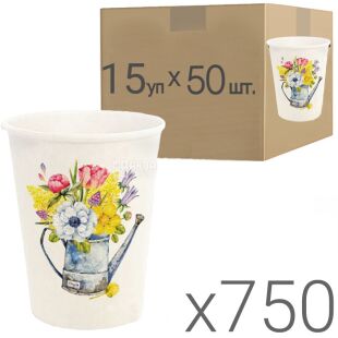 Стакан паперовий Лійка, 400 мл, Упаковка 15 шт. х 50 шт., D90