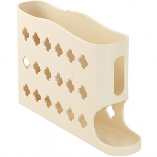 Органайзер для хранения яиц, пластиковый, на 4 полки, 185х62х320 мм