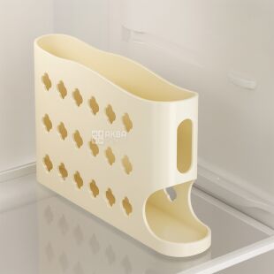 Органайзер для хранения яиц, пластиковый, на 4 полки, 185х62х320 мм