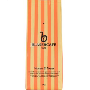  BlaserCafe Rosso Nero, 250 г, Кофе в зернах темной обжарки Блазер, купаж