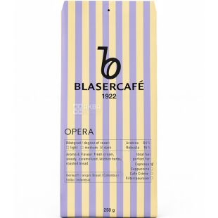 BlaserCafe Opera, 250 г, Кофе в зернах темной обжарки Блазер, купаж