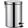 ViO 7B9-ROS, 7 л, Мусорное ведро с педалью и внутренним пластиковым контейнером, металлическое, серебристое