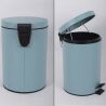 ViO 7B10-ROM, 7 л, Відро для сміття з педаллю та внутрішнім пластиковим контейнером, металеве, блакитне