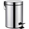 ViO 3B9-ROS, 3 л, Ведро для мусора с педалью и внутренним пластиковым контейнером, металлическое, серебристое