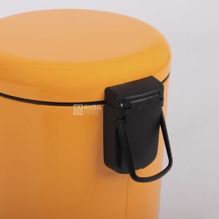 ViO 5B6-ROS, 5 л, Відро для сміття з педаллю та внутрішнім пластиковим контейнером, металеве, помаранчеве