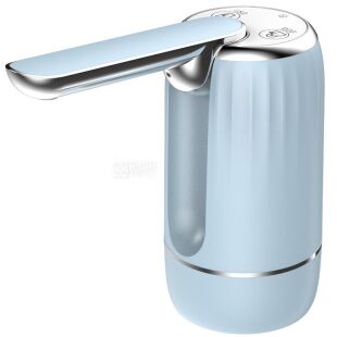 ViO E27, Электрическая USB помпа для воды с дисплеем и складывающимся носиком, голубая