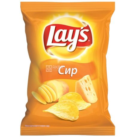 Lay's, 133 г, Чипси картопляні, Сир