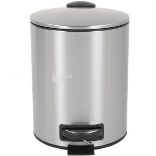 ViO 5B8-ROM, 5 л, Мусорное ведро с педалью и внутренним пластиковым контейнером, металлическое