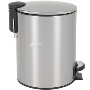 ViO 5B8-ROM, 5 л, Відро для сміття з педаллю і внутрішнім пластиковим контейнером, металеве