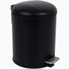 ViO 5B5-ROM, 5 л, Ведро для мусора с педалью и внутренним пластиковым контейнером, металлическое, черное