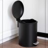 ViO 5B5-ROM, 5 л, Відро для сміття з педаллю та внутрішнім пластиковим контейнером, металеве, чорне 