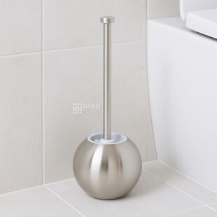 ViO TB02-ROS, Йоржик для унитаза с подставкой, металлический, серебристый