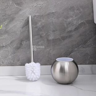 ViO TB02-ROS, Йоржик для унітазу з підставкою, металевий, сріблястий