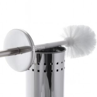 ViO TB03-ROМ, Йоржик для унітазу з підставкою, металевий, сріблястий