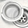 Фильтр-сетка для раковины с ручкой, металлическая