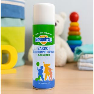Mosquitall, 150 мл, Аерозоль від комарів та кліщів для дітей Москітол