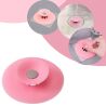 Багаторазова пробка для зливу ванни і раковини, рожева, d 10 см