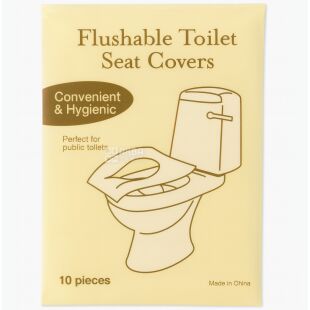 Одноразовые накладки для унитаза, 10шт., 360х425 мм