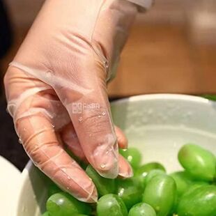 Clever Everyday TPE Gloves, 100 шт., Перчатки одноразовые кухонные, прозрачные, размер S, Клевер