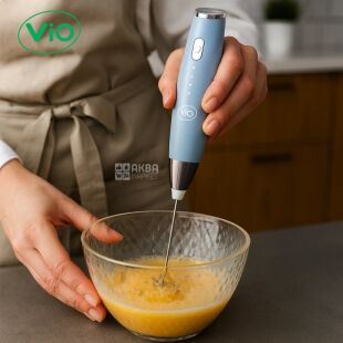 ViO K05, Аккумуляторный вспениватель молока 2в1, голубой