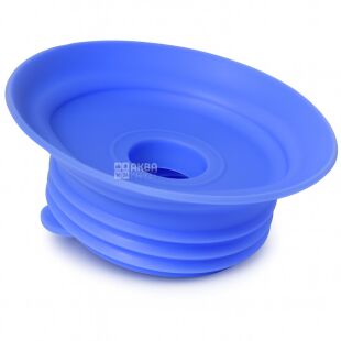 Пробка багаторазова силіконова для бутлів 18,9 л, синя
